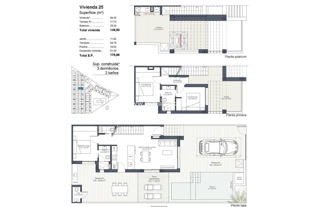 New Build - Quad House - Los Alcázares - Serena Golf
