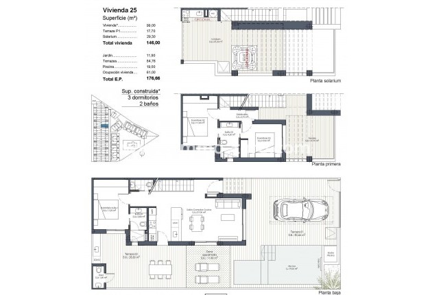 New Build - Quad House - Los Alcázares - Serena Golf