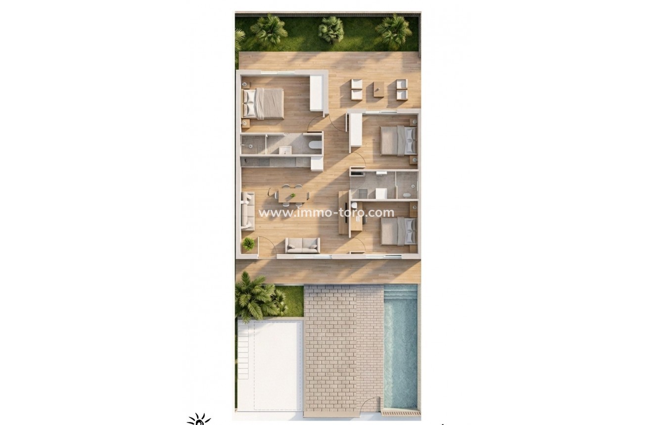 Nieuwbouw - Appartement  - Pilar de la Horadada - parques de Andromeda