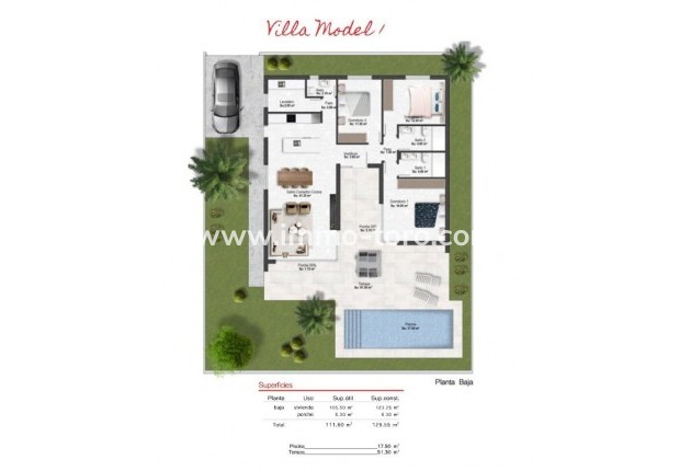 Nouvelle construction - Villa - BAÑOS Y MENDIGO - Altaona Golf