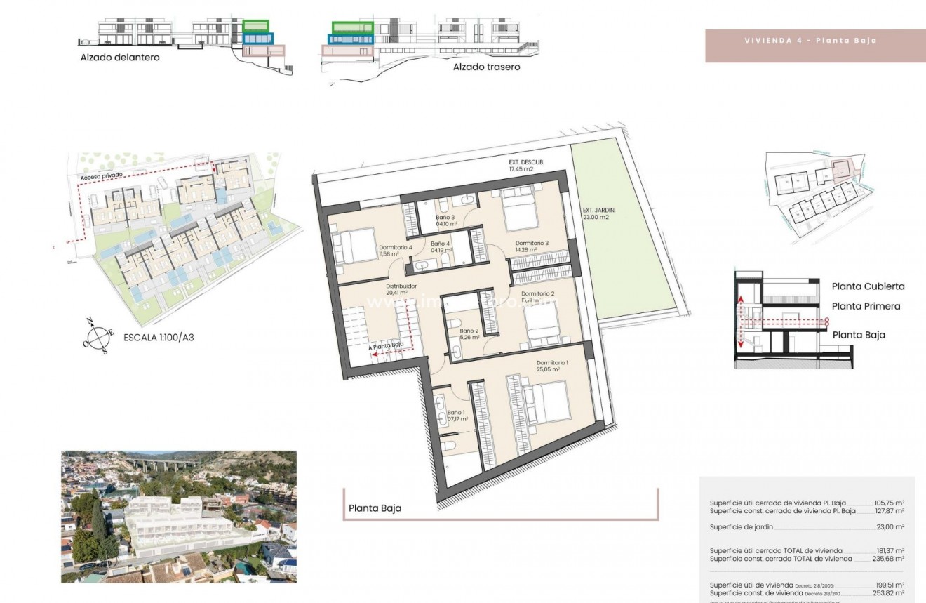 Nieuwbouw - Geschakelde woning - Malaga - Pedregalejo