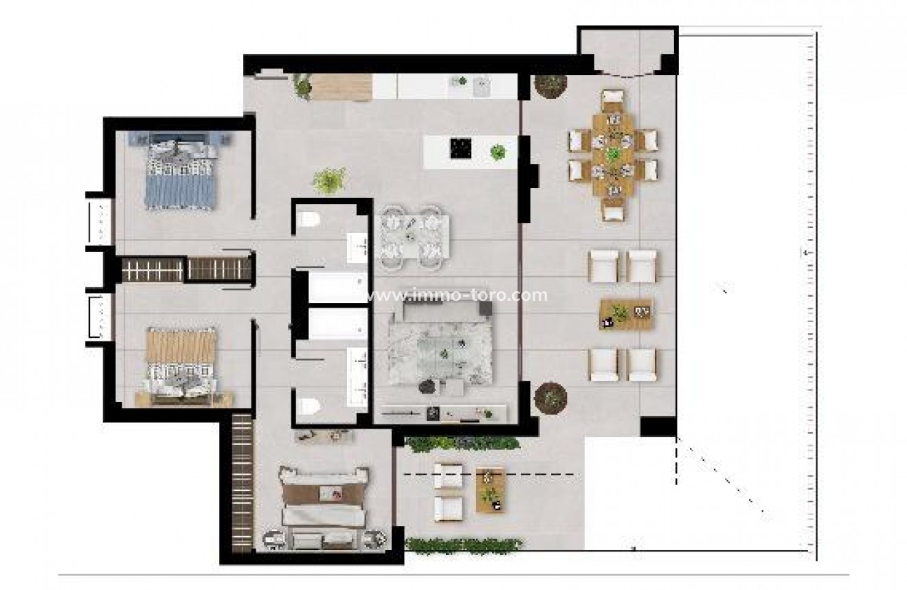 New Build - Apartment - Istán - Urbaniz. Cerros del Lago