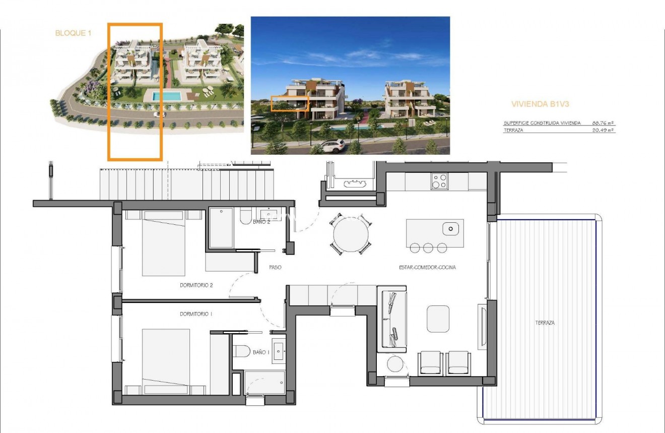 Nieuwbouw - Appartement  - Fuente Álamo - Hacienda del Alamo