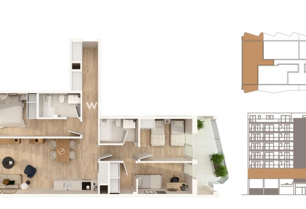 Nieuwbouw - Appartement  - Moncofa - Playa de Moncofa