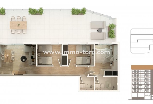 Nieuwbouw - Penthouse - Moncofa - Playa de Moncofa