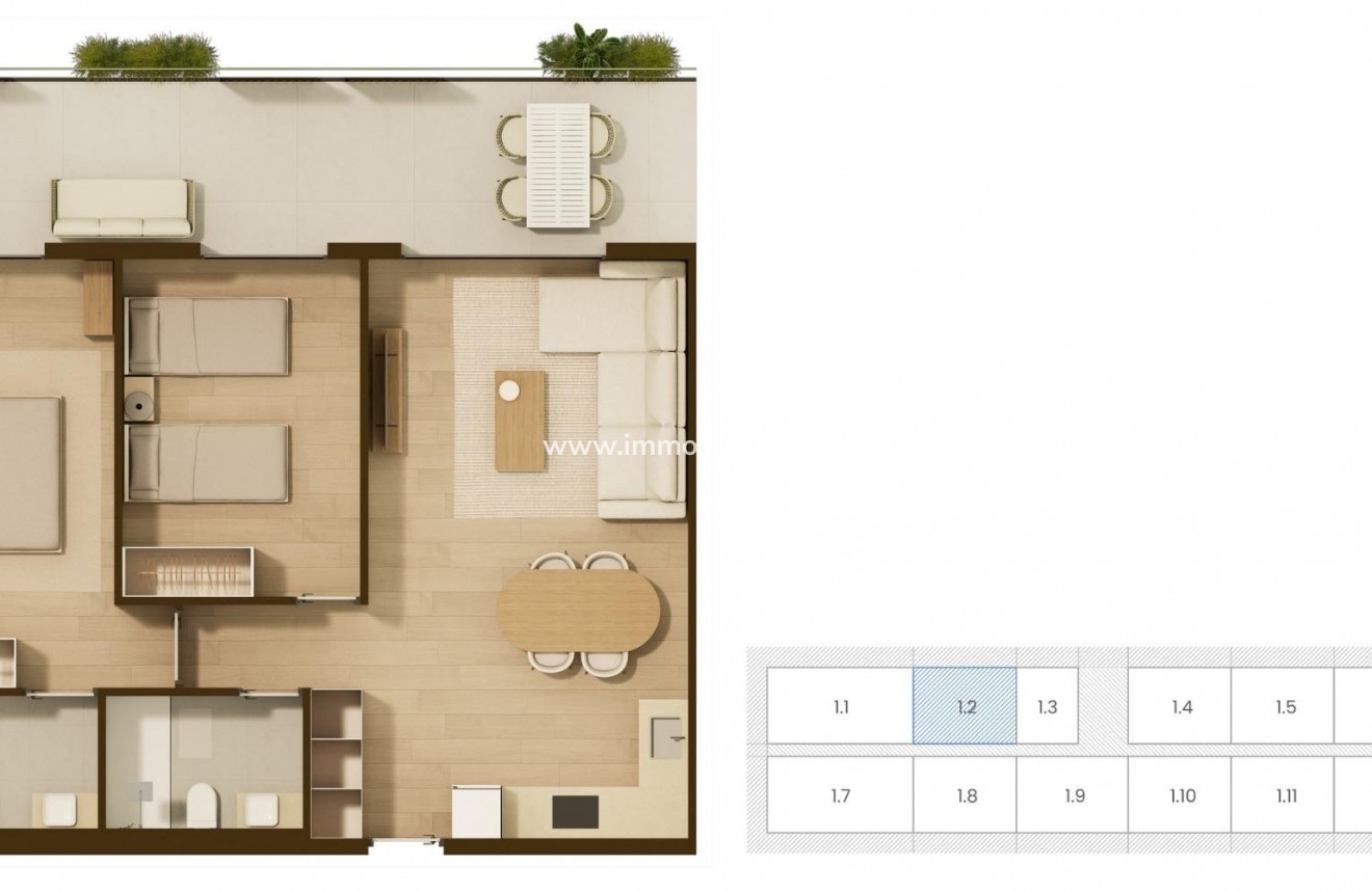 Nieuwbouw - Appartement  - Moncofa - Playa de Moncofa