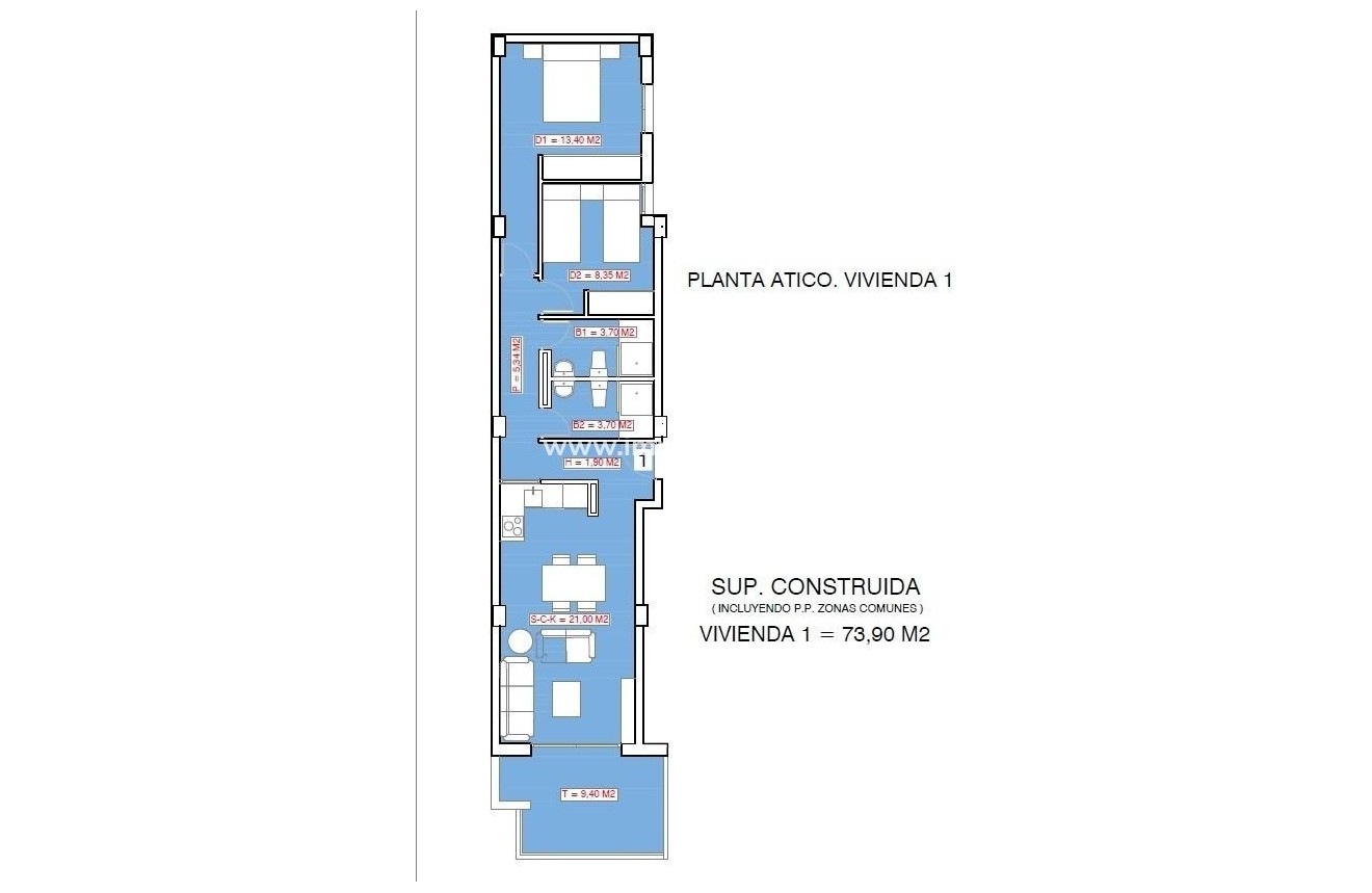 Nouvelle construction - Penthouse - Torrevieja - Playa El Acequión