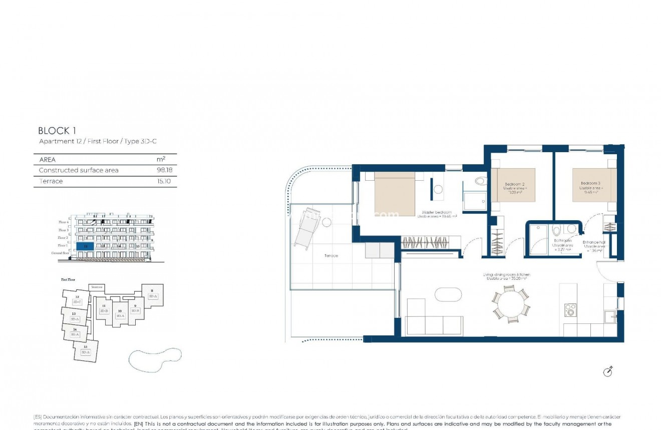 New Build - Apartment - BAÑOS Y MENDIGO - El Valle Golf