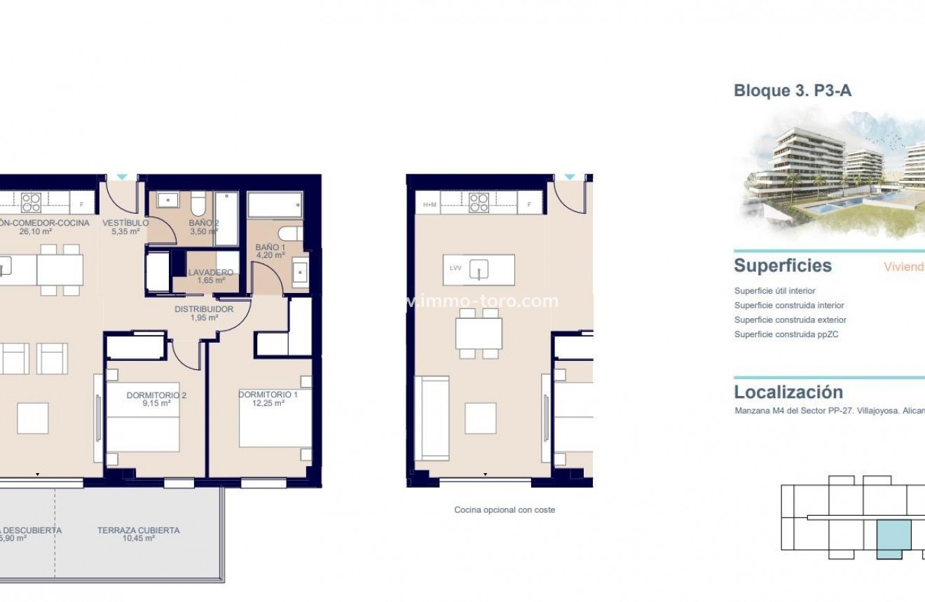 Nieuwbouw - Appartement  - Villajoyosa - Playa del Torres