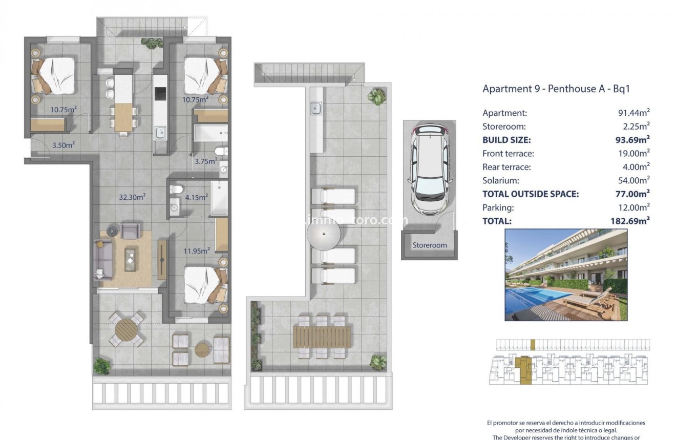 New Build - Penthouse - Los Alcázares - Los Narejos