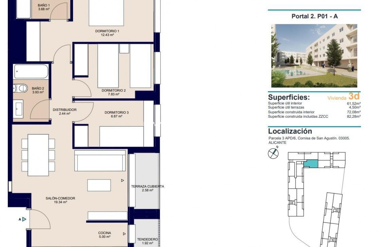 Nueva construcción  - Apartamento - Alicante - San Agustín