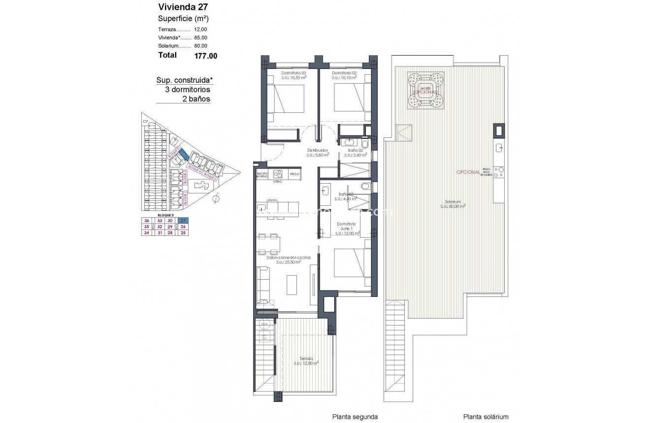 Nieuwbouw - Penthouse - Los Alcázares - Serena Golf