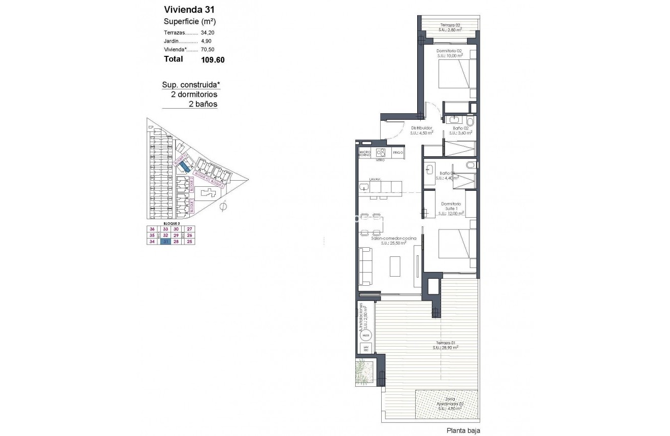 Nieuwbouw - Appartement  - Los Alcázares - Serena Golf