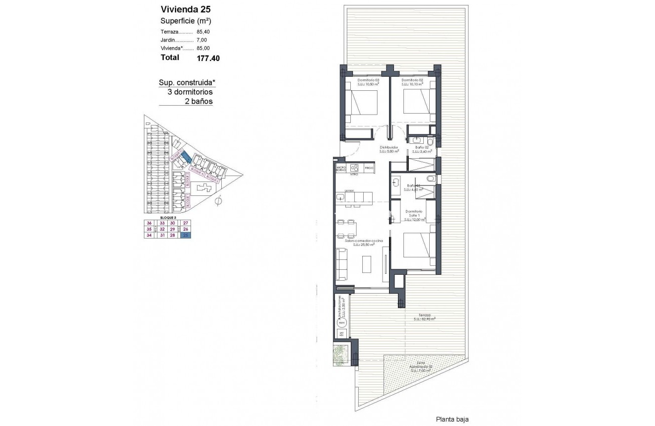 Nieuwbouw - Appartement  - Los Alcázares - Serena Golf