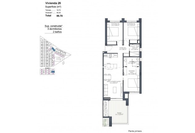 Nieuwbouw - Appartement  - Los Alcázares - Serena Golf