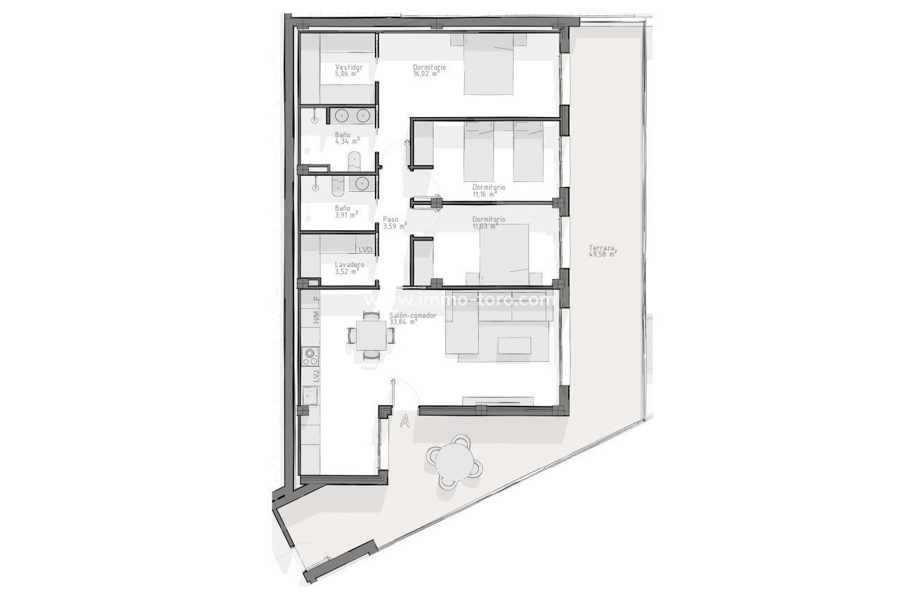 New Build - Apartment - Aguilas - Playa del Hornillo