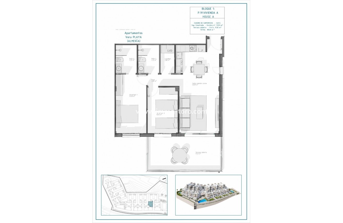 Nueva construcción  - Apartamento - Vera - Pueblo Salinas