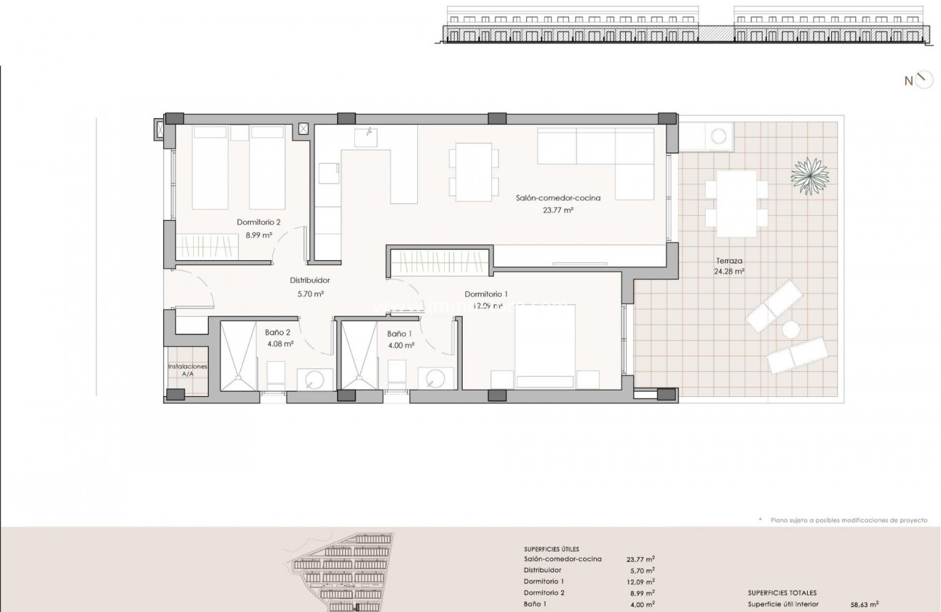 Nueva construcción  - Apartamento - Pulpi - Aguilón Golf