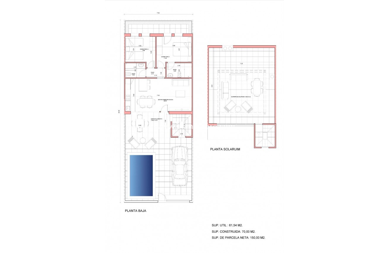 New Build - Detached house / Townhouse - Fuente Álamo - La Pinilla