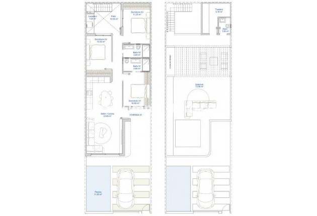 New Build - Detached house / Townhouse - San Pedro del Pinatar - Pueblo
