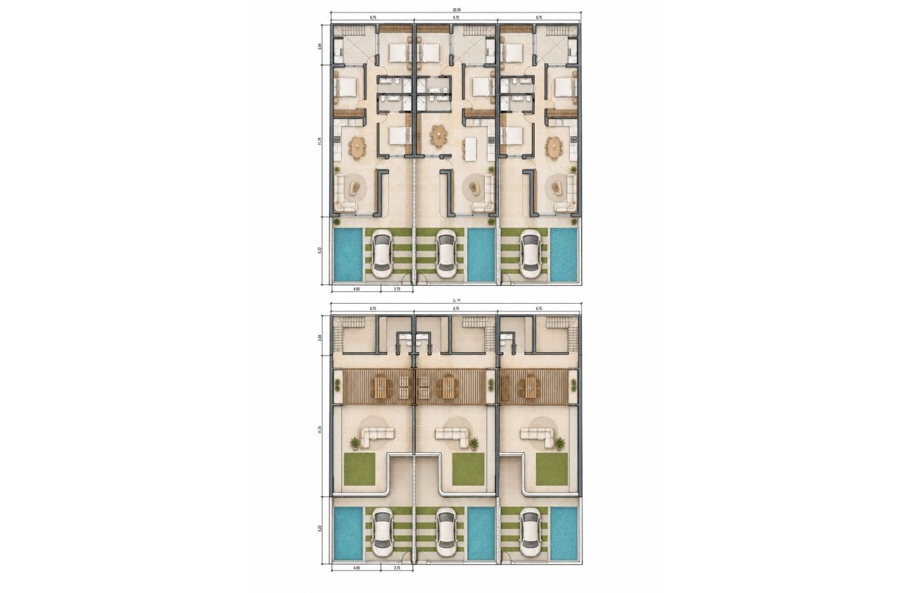 New Build - Detached house / Townhouse - San Pedro del Pinatar - Pueblo