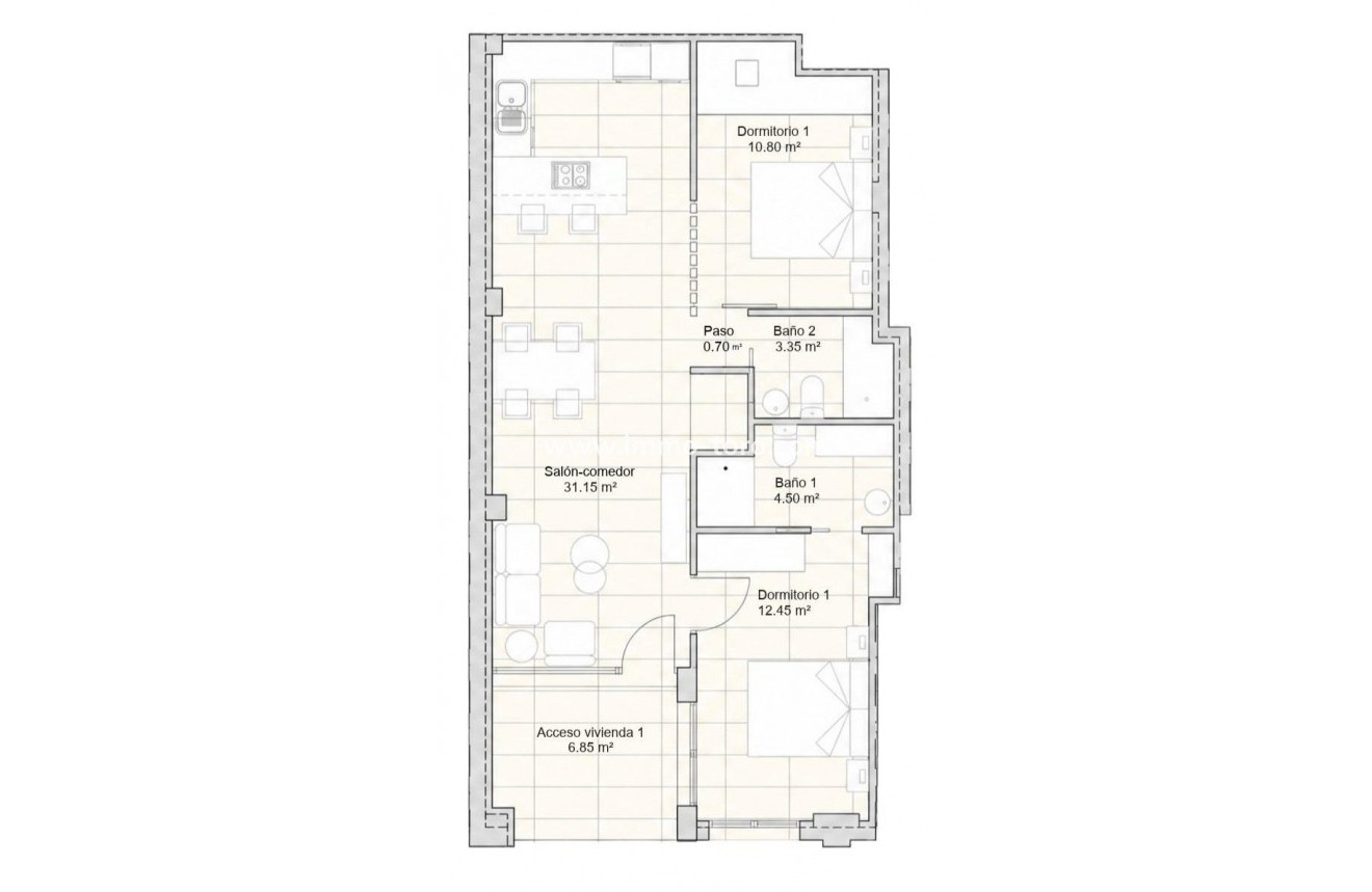 New Build - Apartment - San Javier - pueblo