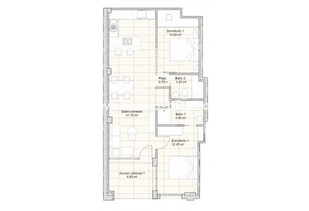 New Build - Apartment - San Javier - pueblo
